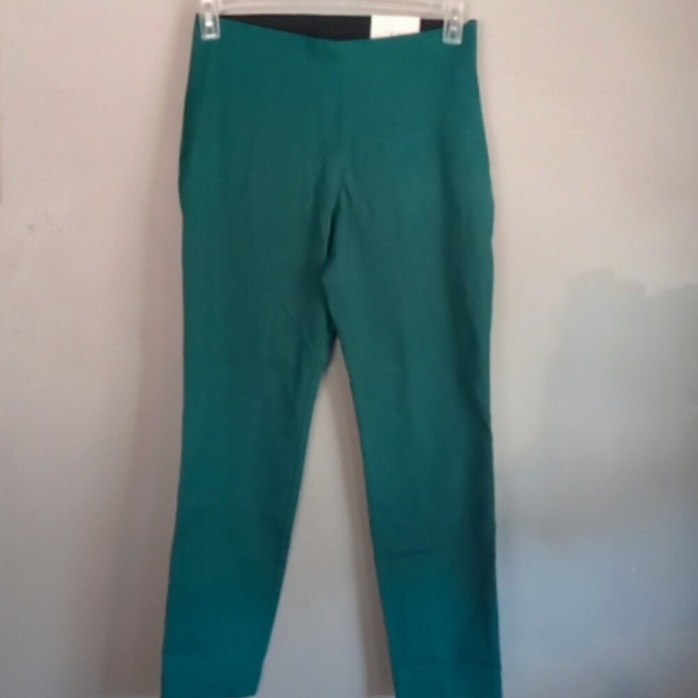 A New Day Women's Teal High Rise Side Zip Skinny Ankle Pants Size 6 NWT